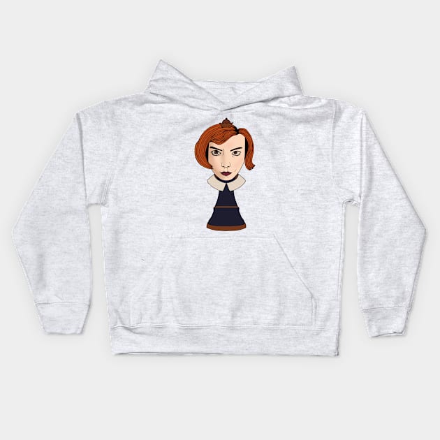 The Queen's Gambit! Kids Hoodie by Brains